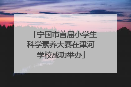 宁国市首届小学生科学素养大赛在津河学校成功举办