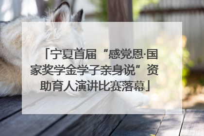 宁夏首届“感党恩·国家奖学金学子亲身说”资助育人演讲比赛落幕