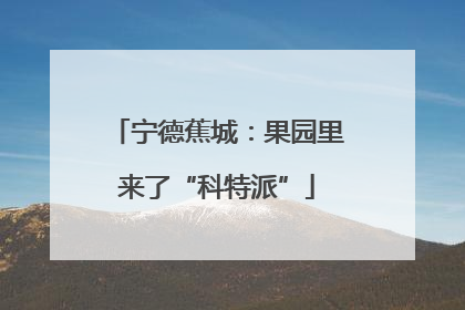 宁德蕉城：果园里来了“科特派”