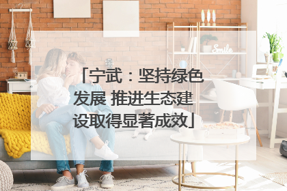 宁武：坚持绿色发展 推进生态建设取得显著成效