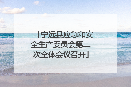 宁远县应急和安全生产委员会第二次全体会议召开