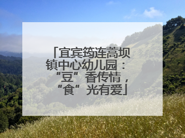 宜宾筠连蒿坝镇中心幼儿园：“豆”香传情，“食”光有爱