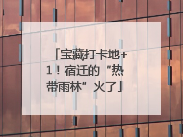 宝藏打卡地+1！宿迁的“热带雨林”火了