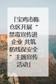 宝鸡市陈仓区开展“禁毒宣传进企业 共筑防线保安全”主题宣传活动