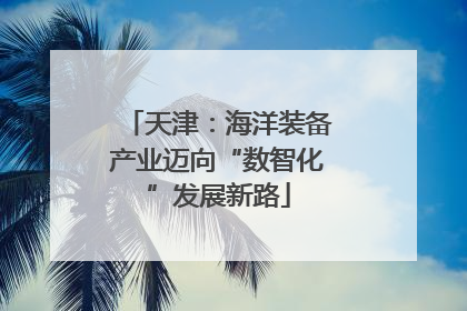 天津：海洋装备产业迈向“数智化”发展新路