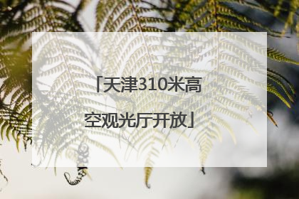 天津310米高空观光厅开放