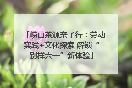 崂山茶源亲子行：劳动实践+文化探索 解锁“别样六一”新体验
