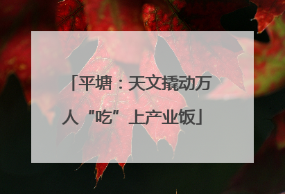 平塘：天文撬动万人“吃”上产业饭
