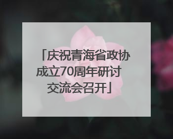 庆祝青海省政协成立70周年研讨交流会召开