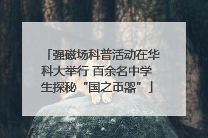 强磁场科普活动在华科大举行 百余名中学生探秘“国之重器”