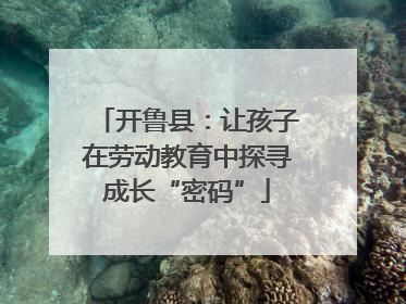 开鲁县：让孩子在劳动教育中探寻成长“密码”