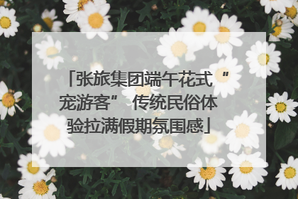 张旅集团端午花式“宠游客” 传统民俗体验拉满假期氛围感