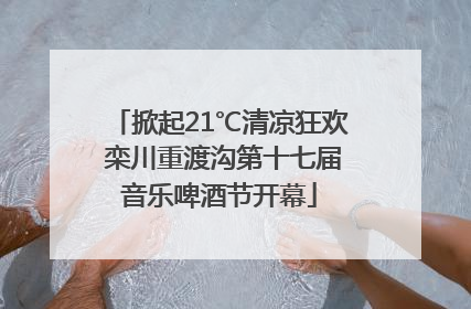 掀起21℃清凉狂欢 栾川重渡沟第十七届音乐啤酒节开幕