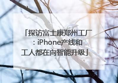 探访富士康郑州工厂：iPhone产线和工人都在向智能升级