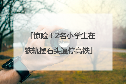 惊险！2名小学生在铁轨摆石头逼停高铁