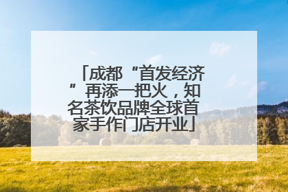 成都“首发经济”再添一把火，知名茶饮品牌全球首家手作门店开业