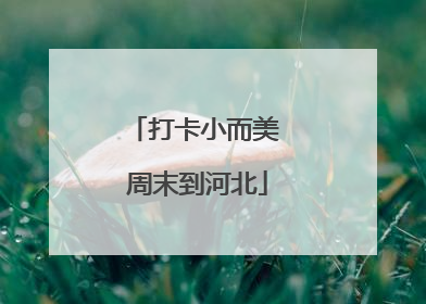 打卡小而美 周末到河北