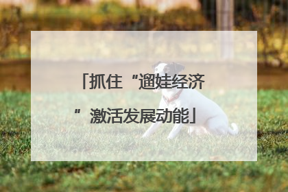 抓住“遛娃经济”激活发展动能