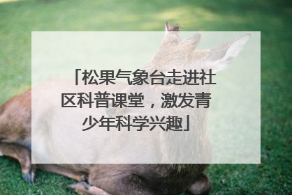 松果气象台走进社区科普课堂，激发青少年科学兴趣