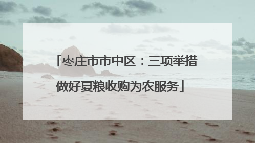 枣庄市市中区：三项举措做好夏粮收购为农服务