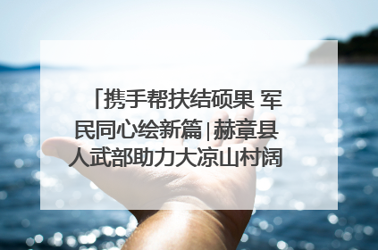 携手帮扶结硕果 军民同心绘新篇∣赫章县人武部助力大凉山村阔步乡村振兴路