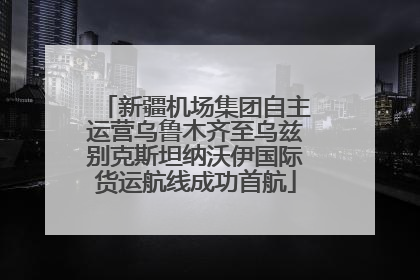 新疆机场集团自主运营乌鲁木齐至乌兹别克斯坦纳沃伊国际货运航线成功首航