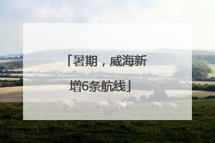 暑期，威海新增6条航线