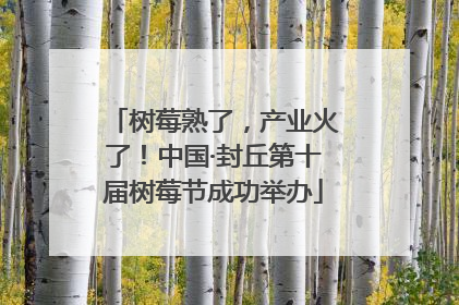 树莓熟了，产业火了！中国·封丘第十届树莓节成功举办