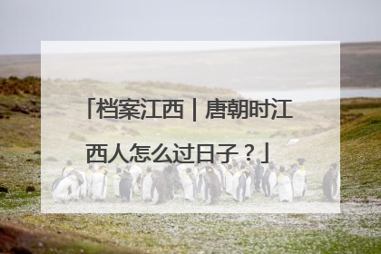 档案江西｜唐朝时江西人怎么过日子？