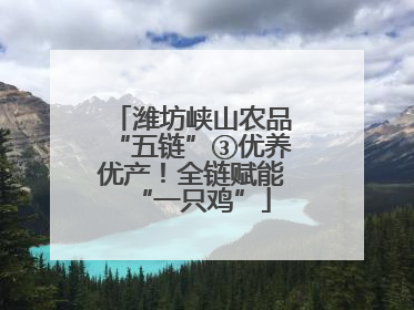 潍坊峡山农品“五链”③优养优产！全链赋能“一只鸡”