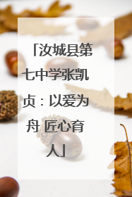 汝城县第七中学张凯贞：以爱为舟 匠心育人