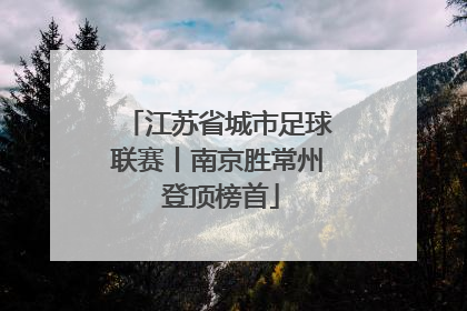 江苏省城市足球联赛丨南京胜常州 登顶榜首