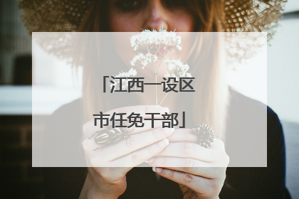 江西一设区市任免干部