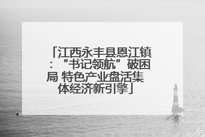 江西永丰县恩江镇：“书记领航”破困局 特色产业盘活集体经济新引擎