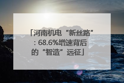河南机电“新丝路”：68.6%增速背后的“智造”远征