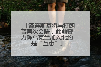 泽连斯基将与特朗普再次会晤，此前曾力陈乌克兰加入北约是“互惠”