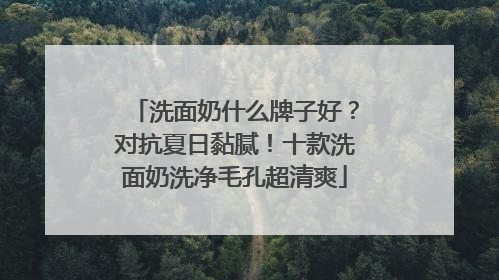 洗面奶什么牌子好？对抗夏日黏腻！十款洗面奶洗净毛孔超清爽