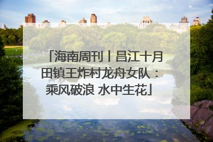 海南周刊丨昌江十月田镇王炸村龙舟女队：乘风破浪 水中生花