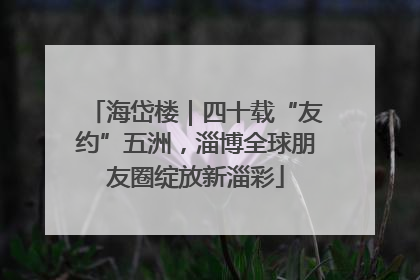 海岱楼｜四十载“友约”五洲，淄博全球朋友圈绽放新淄彩