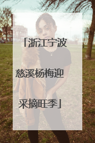 浙江宁波慈溪杨梅迎采摘旺季