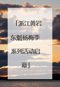 浙江黄岩东魁杨梅季系列活动启幕