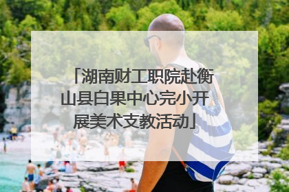 湖南财工职院赴衡山县白果中心完小开展美术支教活动