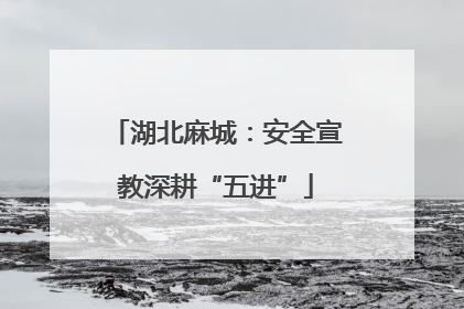湖北麻城：安全宣教深耕“五进”