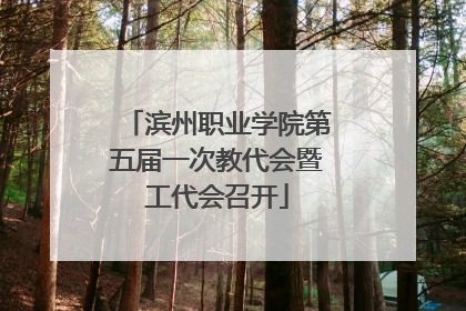 滨州职业学院第五届一次教代会暨工代会召开