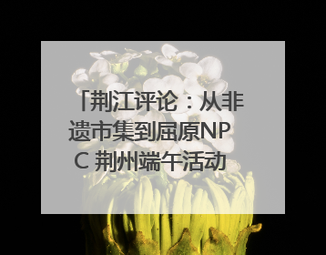 荆江评论：从非遗市集到屈原NPC 荆州端午活动让千年楚文化“破圈”生长