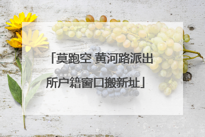 莫跑空 黄河路派出所户籍窗口搬新址