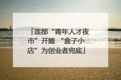 莲都“青年人才夜市”开摊 “盒子小店”为创业者兜底