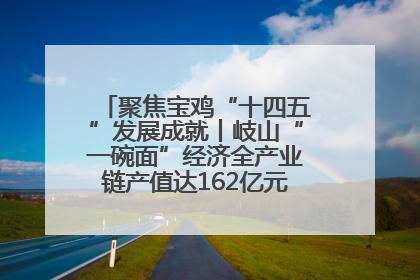 聚焦宝鸡“十四五”发展成就丨岐山“一碗面”经济全产业链产值达162亿元 入选全国典型县