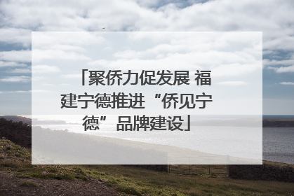 聚侨力促发展 福建宁德推进“侨见宁德”品牌建设