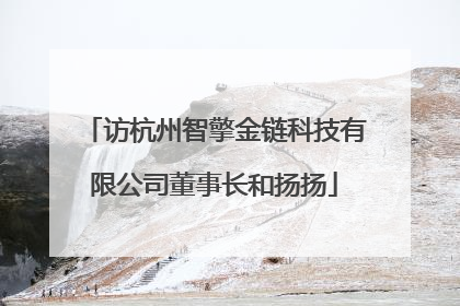 访杭州智擎金链科技有限公司董事长和扬扬